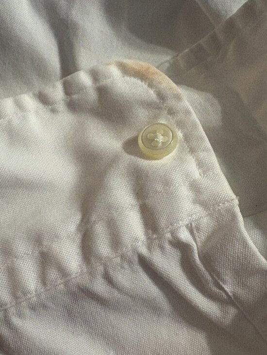 Ralph Lauren Yarmouth Shirt Mens 15-32 White Pinpoint Oxford Button Down Cotton - Picture 11 of 13